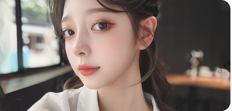 비절개 자연유착 후 회복된 자연스러운 눈매