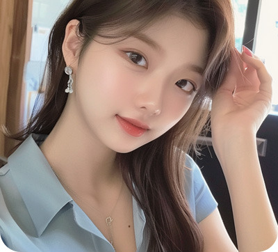 자연스러운 눈웃음이 가능한 눈매