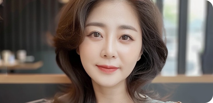 미간거상술 후 환하고 시원한 동안 인상