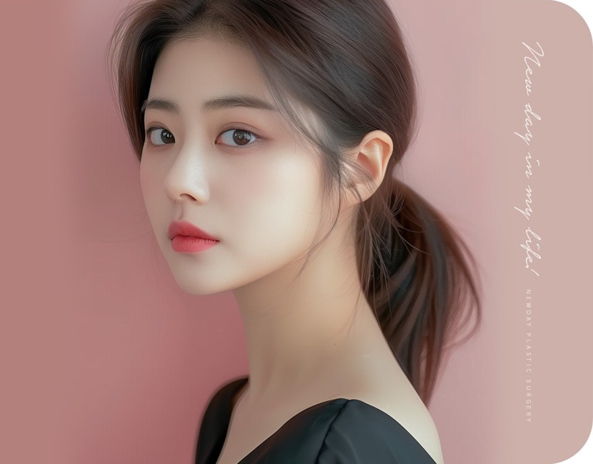 내시경 눈썹뼈 축소술 후 매끈한 이마라인과 부드러운 인상
