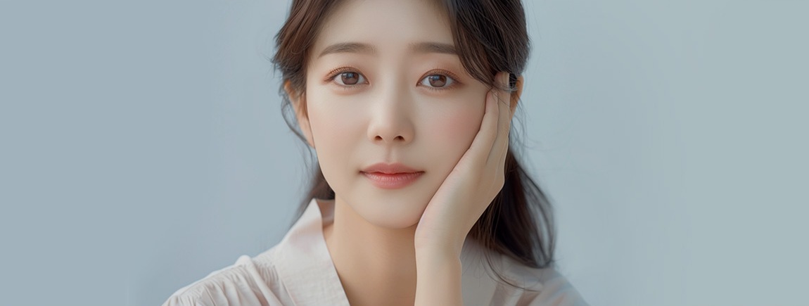 하안검수술로 눈밑 지방과 다크서클을 개선한 모습
