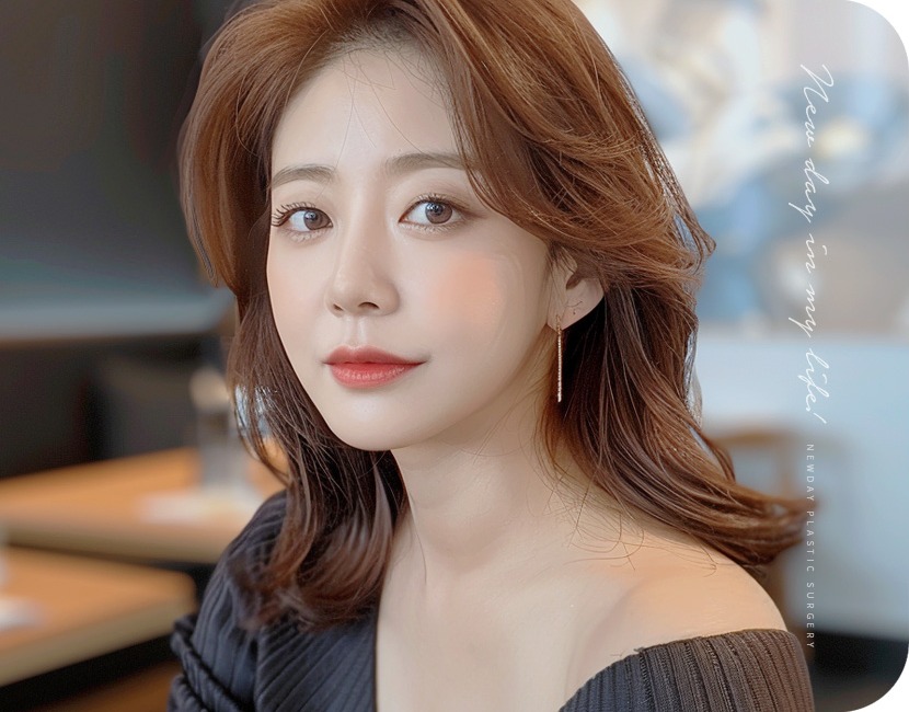 풀거상술 후 젊고 탄력 있는 얼굴
