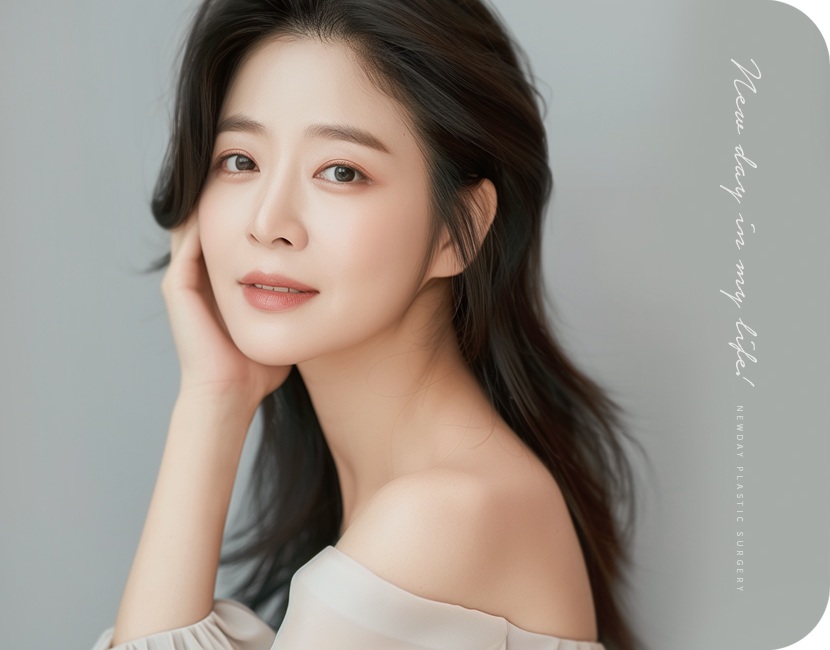 턱밑거상술 후 탄력 있는 V라인 턱선