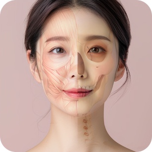 유지인대, 근육, 지방 분석