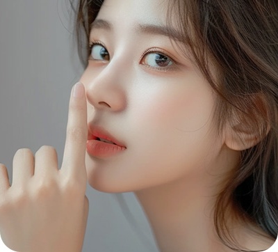 부드러운 촉감의 자연스러운 코끝