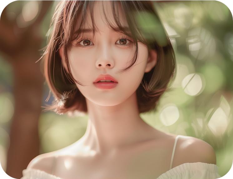 휜코 성형 전후 인상 변화